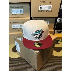 ⚪️Hat Club Exclusive New Era Toronto Blue Jays 10th Anniversary Patch 7 1/4🔴